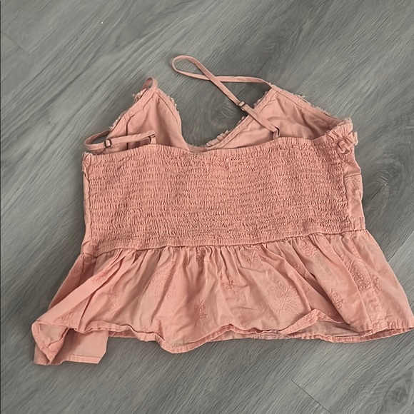 Women's Pink Ruffled Top - Picture 2 of 5